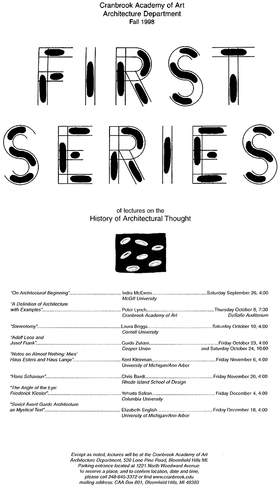 First Series